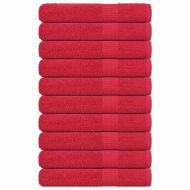 Кърпи за сауна FROGN 10 бр. Червени 80x200 см 360 г/м²