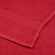 Кърпи за сауна FROGN 10 бр. Червени 80x200 см 360 г/м²