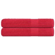 Кърпи за сауна FROGN 2 бр. Червени 80x200 см 360 г/м²