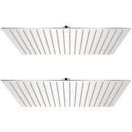 Душ пити от неръждаема стомана, 2 бр, 50x50 cм