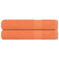 Кърпи за сауна FROGN 2 бр. оранжеви 80x200 см 360 г/м²