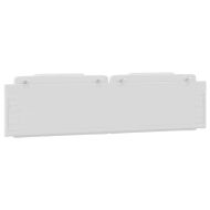 Мека табла за легло Viana, бяла, 200 см, изкуствена кожа