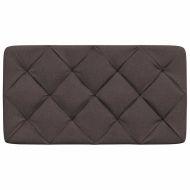 Мека табла за легло, тъмнокафява, 80 см, плат