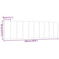 Мека табла за легло Hanko, черна, 180 см, плат