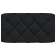 Мека табла за легло, черна, 80 см, плат