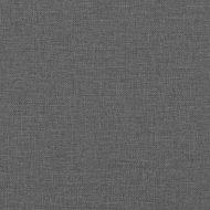 Мека табла за легло, тъмносива, 140 см, плат