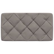 Мека табла за легло, таупе, 80 см, плат