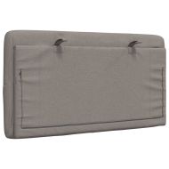 Мека табла за легло, таупе, 80 см, плат