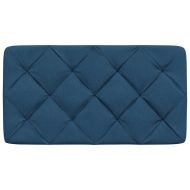 Мека табла за легло, синя, 80 см, плат