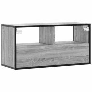 ТB шкаф, сив сонома, 80x31x39,5 см, инженерно дърво и метал