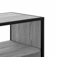 ТB шкаф, сив сонома, 80x31x39,5 см, инженерно дърво и метал