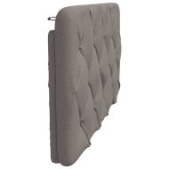 Мека табла за легло, таупе, 100 см, плат