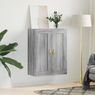Стенен шкаф сив сонома 69,5x34x90 см инженерно дърво