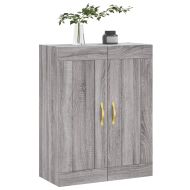 Стенен шкаф сив сонома 69,5x34x90 см инженерно дърво