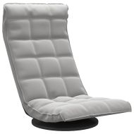 Въртящ се подов стол, светлосив, кадифе