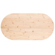 Плот за маса 110x55x2,5 см, масивна дървесина, бор, овален