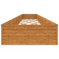 Градинска повдигната леха 770x100x36 см кортенова стомана