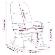 Люлеещ се стол, син, текстил