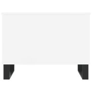 Кафе маса, бяла, 60x44,5x45 см, инженерно дърво