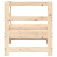 Градински ъглов диван, бор масив