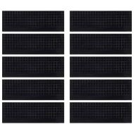 Постелки за стъпала 10 бр 25x75 см гума