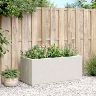 Градински сандък, бял, 80x36x35 см, PP