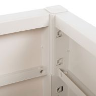 Градински сандък, бял, 80x36x35 см, PP