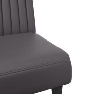 Комплект дивани от 2 части, сив, изкуствена кожа