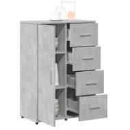 Бюфет бетонно сив 60x31x84 см инженерно дърво
