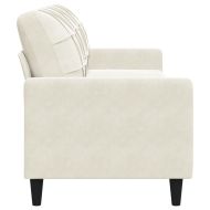 3-местен диван, кремав, 210 см, кадифе