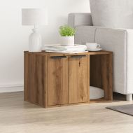 Заграждение за котешка тоалетна 60x40x40 см инженерно дърво