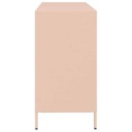 Бюфет, розов, 135x39x73,5 см, студеновалцувана стомана