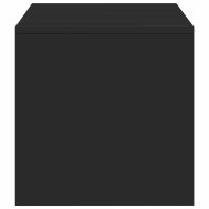 ТВ шкаф, черен, 100x40x40 см, ПДЧ