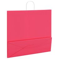 Хартиени торбички 50 бр с дръжки розови 54x15x49 см