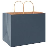 Хартиени торбички 250 бр с дръжки сини 32x22x24 см