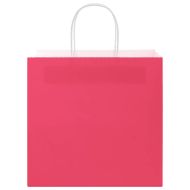 Хартиени торбички 250 бр с дръжки розови 54x15x49 см