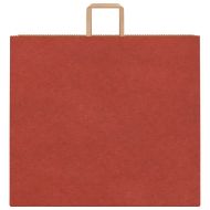 Хартиени торбички 250 бр с дръжки червени 54x15x49 см