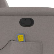 Масажен наклоняем стол, таупе, текстил