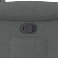 Изправящ реклайнер стол, тъмносив, текстил