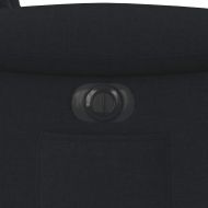 Електрически стол реклайнер, черен, текстил