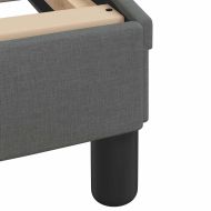 Легло с матрак Hanko, тъмносиво, 90x190 см, плат