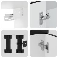 Комплект кухненски шкафове от 4 части Kalmar, инженерно дърво