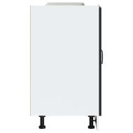 Шкаф за мивка, Kalmar, черен, 60x46x81,5 см, инженерно дърво