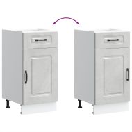 Кухненски шкаф, "Kalmar", бетонно сив, инженерно дърво