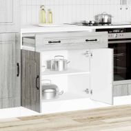 Кухненски шкаф, "Kalmar", сив сонома, инженерно дърво