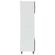 Шкафове за фурна 2 бр. "Lucca" черни, инженерно дърво