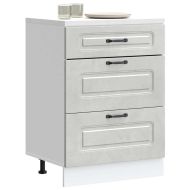 Кухненски шкаф, "Kalmar", бетонно сив, инженерно дърво