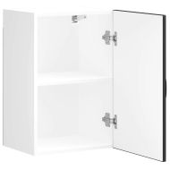 Кухненски стенен шкаф, Kalmar, черен, инженерно дърво