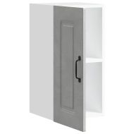 Кухненски стенен шкаф, Kalmar, бетонно сив, инженерно дърво