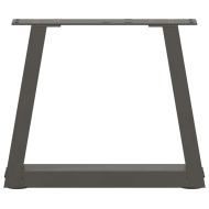 Крака за масичка за кафе, V-образна, 2 бр., антрацит, 30x(30-31,3) см, стомана